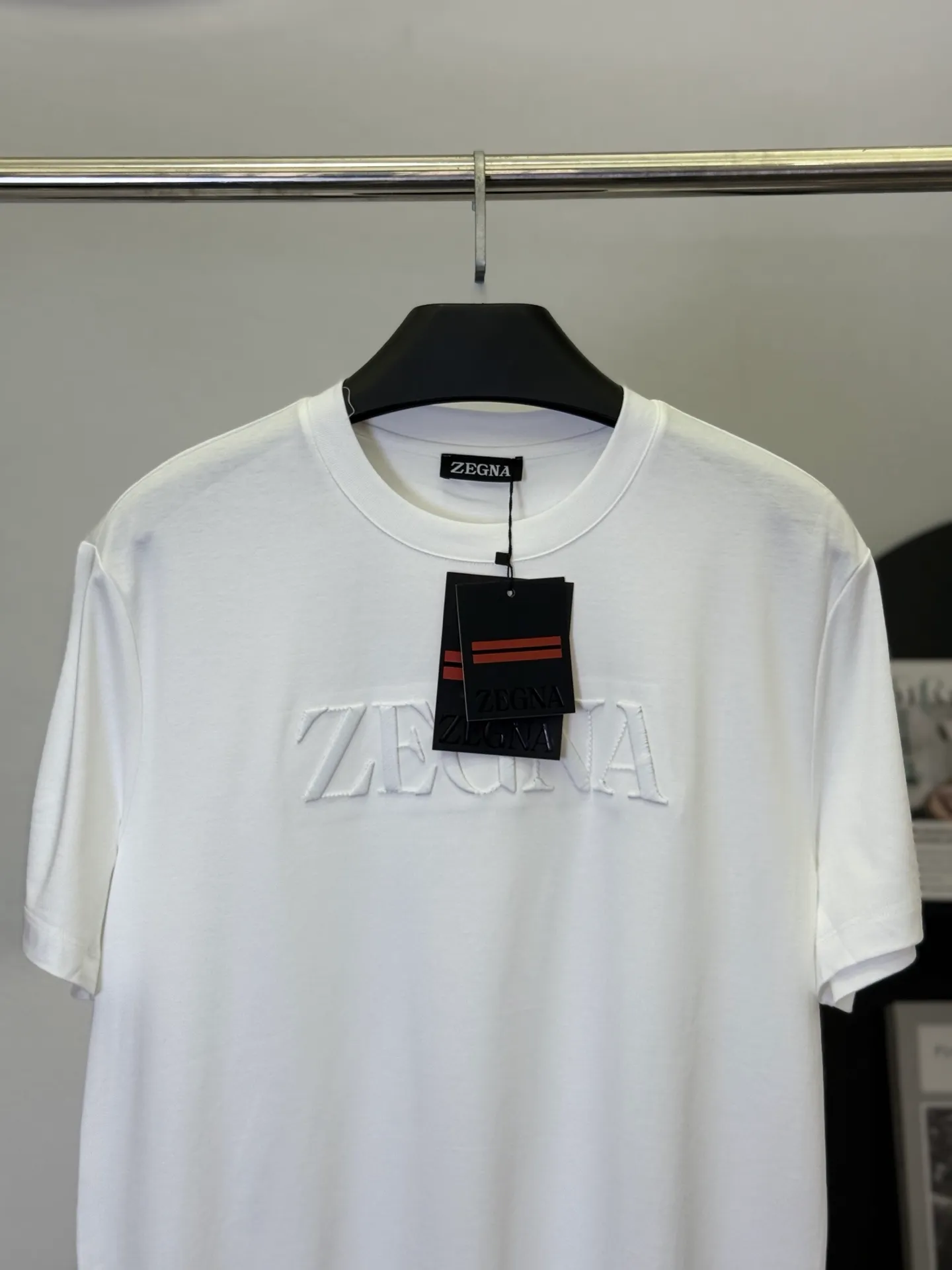 💋 ZEGNA White Logo T ， T 。 Logo， ， ， get 。 ， ， ， “ ”。 ， ， 、 hold ， T， 。 M-3XL